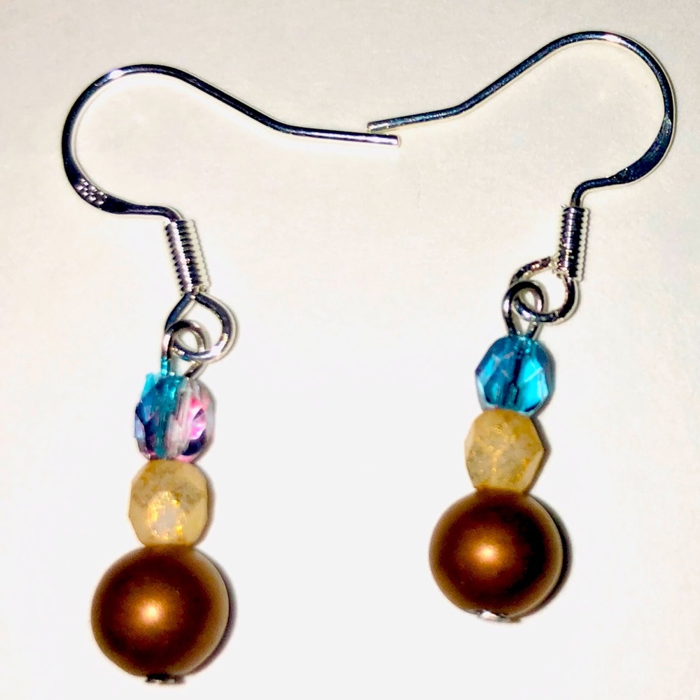 Bold handmade earrings